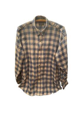 Men's Timber Creek by Wrangler Plaid Shirt, Size L, Blue